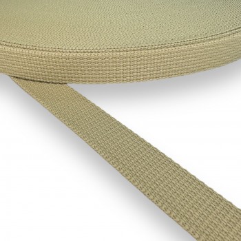 Strap Semi-hard Synthetic Color Beige Width 20 mm Thickness 1.5 mm