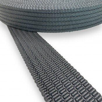 Synthetic Strap Hard with Design in the Weave Black Color 40 mm Thickness 3 mm