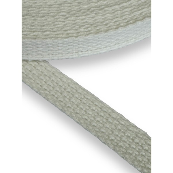 Strap Soft Cotton White Color 12 mm Thickness 2 mm