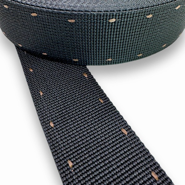 Hunting Belt Strap Soft Synthetic Black Width 45mm Thickness 1.3mm