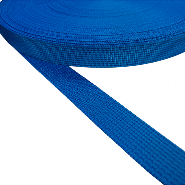 Strap Synthetic Semi-hard Color Electric Blue Width 25 mm Thickness 1.5