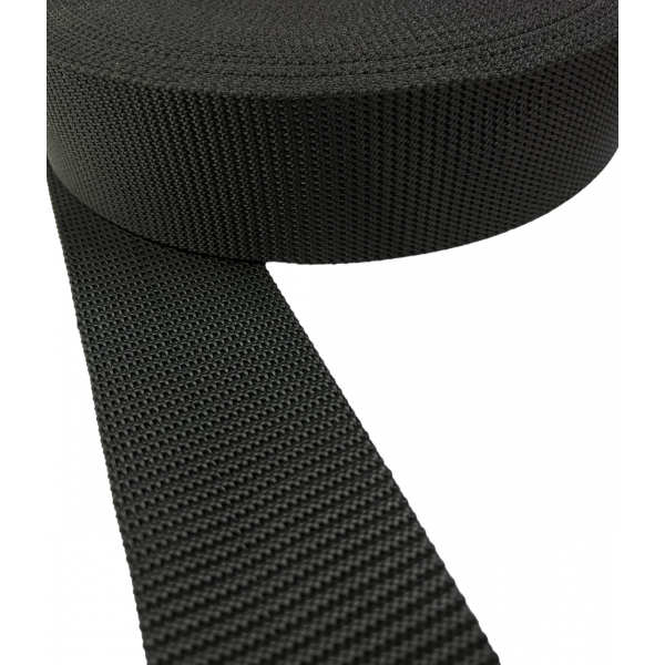 Belt Strap Hard Synthetic Color Black Width 57 mm Thickness 2.5 mm