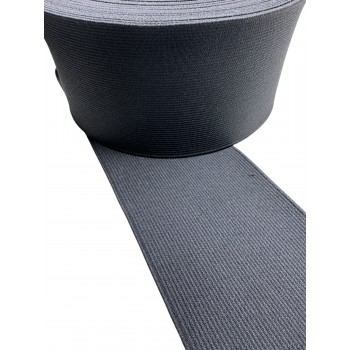 Elastic tape 100mm width in black color