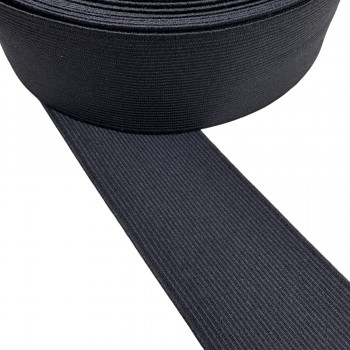  Elastic tape 60mm width in black color