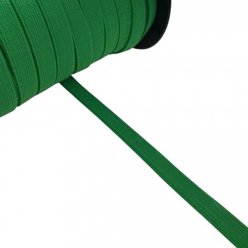 Elastic tape 15mm width in green color