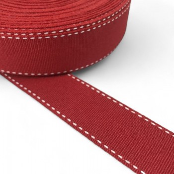 Soft Red Ribbon Gros 25 mm Synthetic