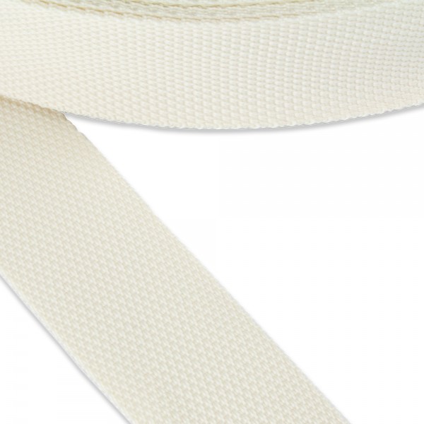 Strap Synthetic Soft in Ecru Color Width 40 mm Thickness 1 mm