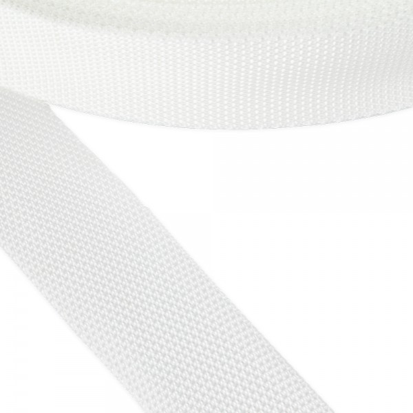 Strap Synthetic Soft in White Color Width 40 mm Thickness 1 mm