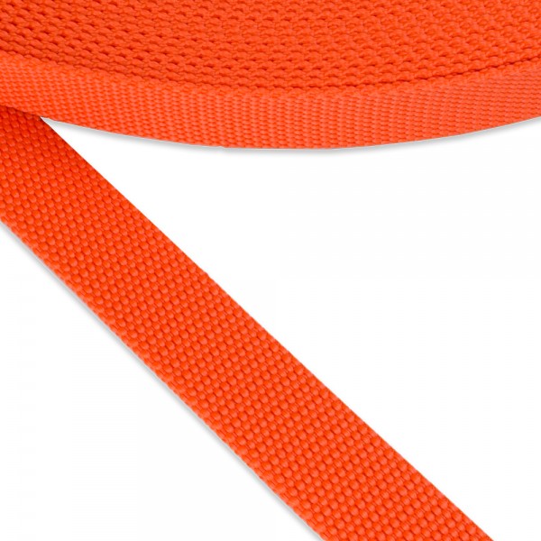 Strap Synthetic Hard Color Orange Width 25 mm Thickness 2.7 mm