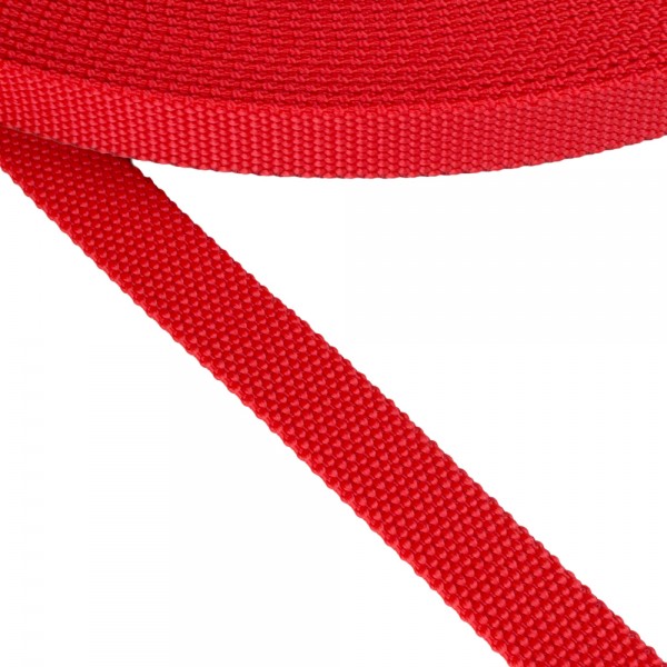 Strap Synthetic Hard Color Red Width 20 mm Thickness 2.5 mm