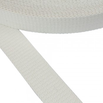 Belt Belt Cotton Semi-hard White Color 40 mm Thickness 3 mm