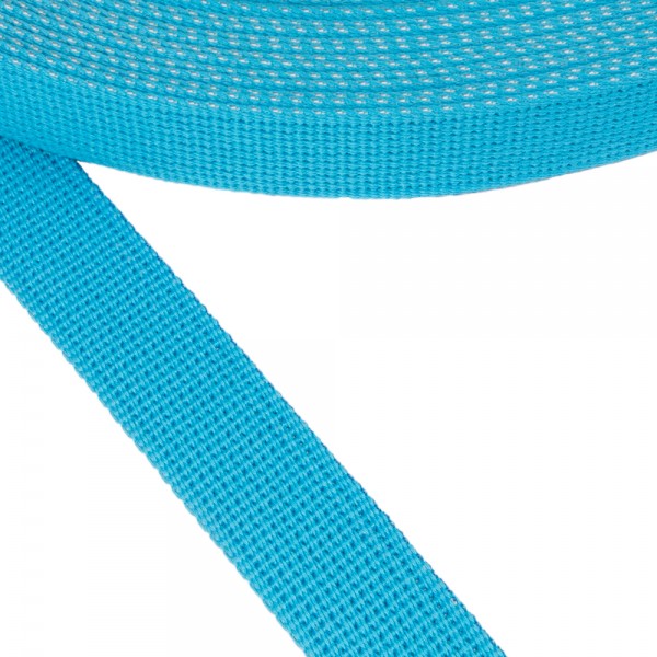 Belt Strap Cotton Semi-hard Color Turquoise Width 30 mm and Thickness 3 mm