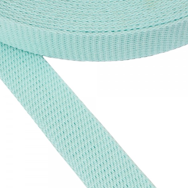 Belt Strap Cotton Semi-Hard Color Pastel Mint Width 30 mm and Thickness 3 mm