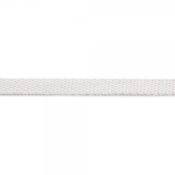 Trimming, webbing tape synthetic 7mm width in White color