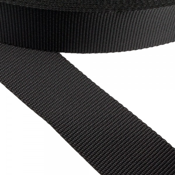 Strap Soft Synthetic Color Black Width 50 mm Thickness 1.5 mm