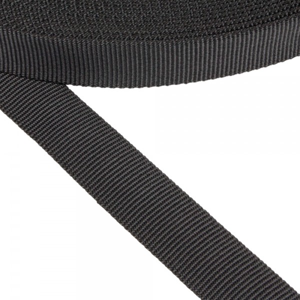 Strap Synthetic Hard High Strength Black Color 25 mm Thickness 1.7 mm