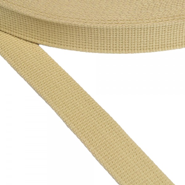 Belt Cotton Semi-Hard Color Beige Width 30 mm and Thickness 3 mm