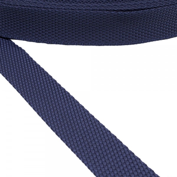 Synthetic,  webbing tape, resistant ,trimming Strap Synthetic Soft Color Blue 25 mm Thickness 1.3 mm