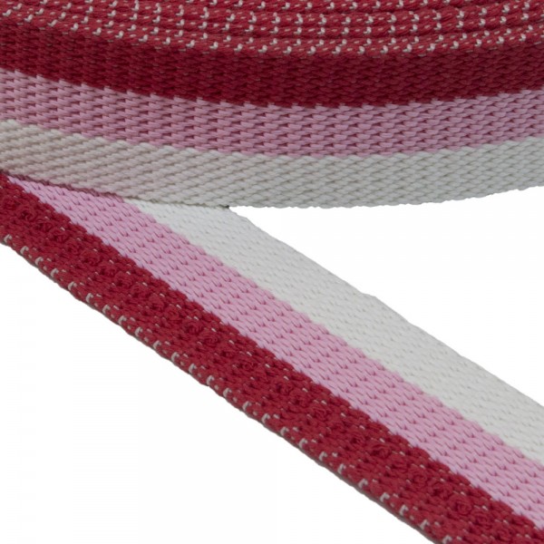 Belt Belt Cotton Semi-hard Multicolored with Stripes 40 mm Thickness 3 mm