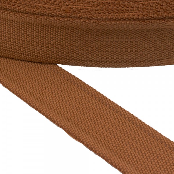 Belt Strap Cotton Semi-hard Color Tan 40 mm and Thickness 3 mm