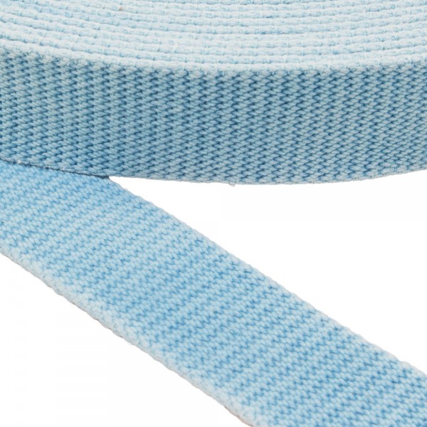 Cotton belt, narrow fabric, webbing tape, Belt Cotton Semi Hard Blue 40 mm Thickness 3 mm