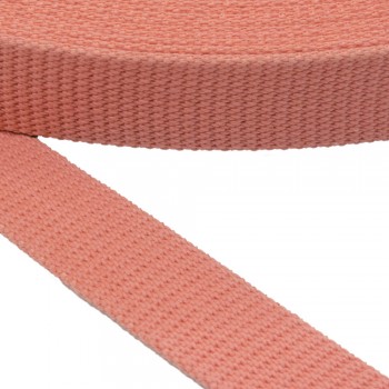 Belt Strap Cotton Semi-Hard Color Salmon Width 30 mm and Thickness 3 mm