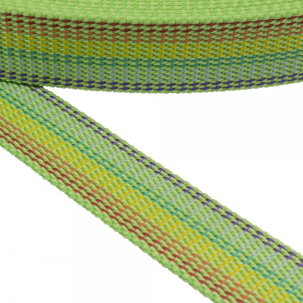 Strap Synthetic Belt Hard Multicolor with Stripes 30 mm Thickness 2.5 mm