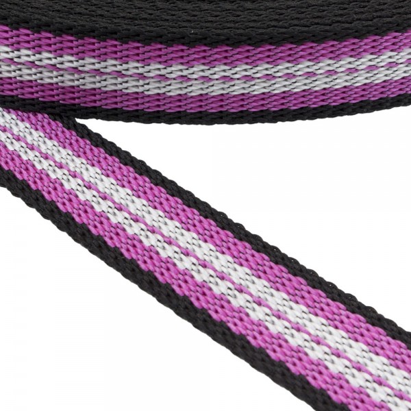 Strap Synthetic Belt Hard Multicolor with Stripes 30 mm Thickness 2.5 mm